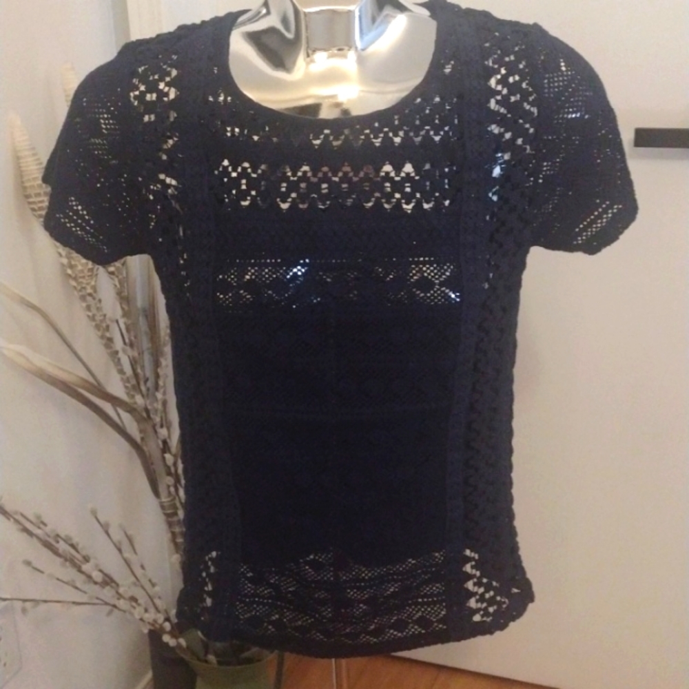 Lucky Brand short sleeve top ptp 19.5"